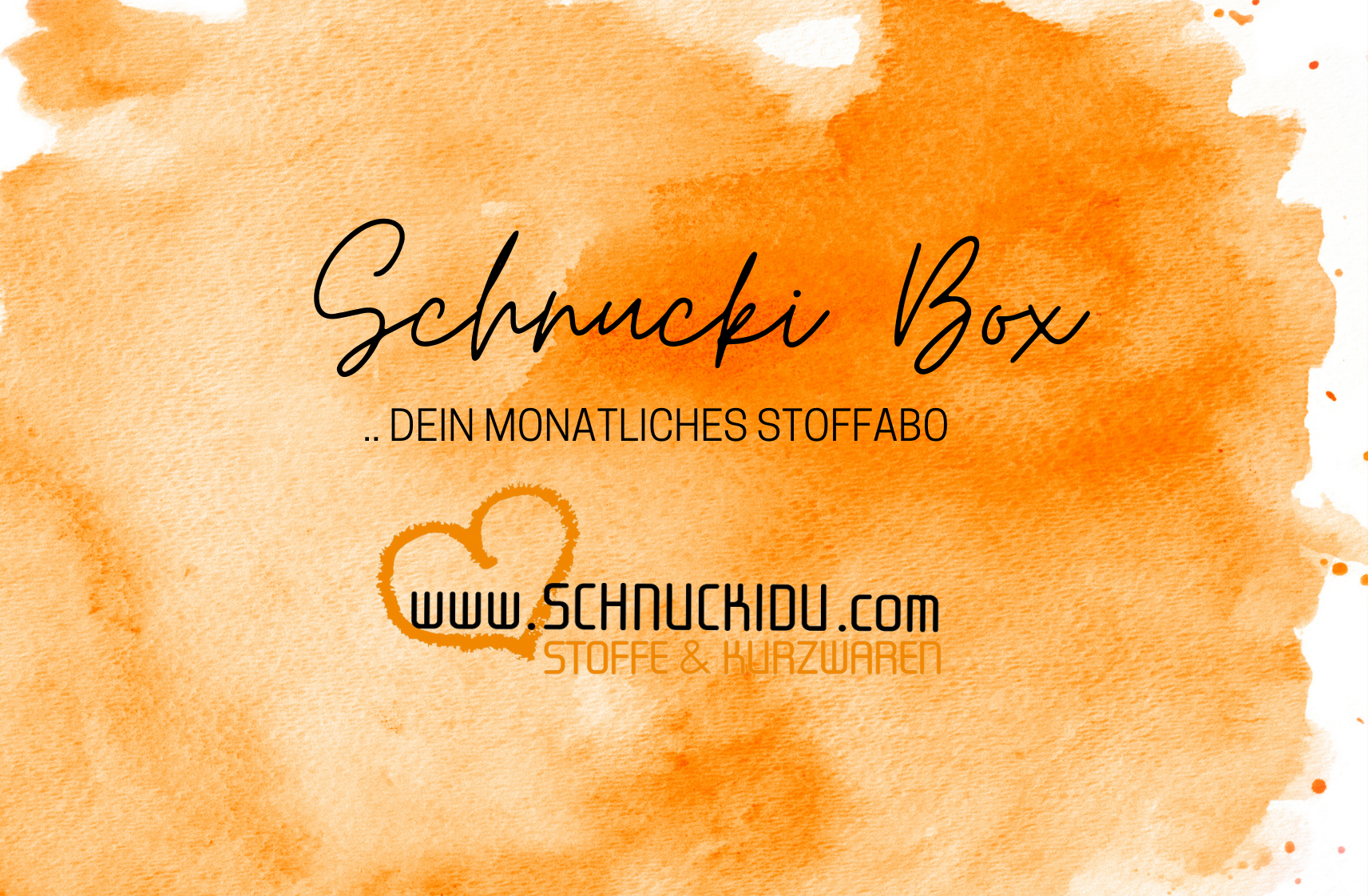 Schnuckidu - dein monatliches DAMEN Stoffabo - DIY Set